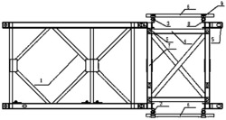 水中贝雷梁栈桥钢管桩悬臂式可调定位架发明专利
